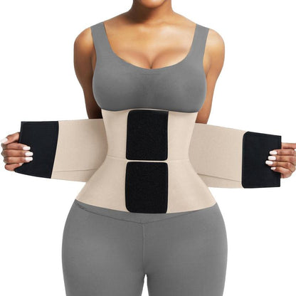 FeelinGirl Belt Waist Cincher Ab Belt Tummy Control Body Shaper + FREE Personalized Wellness Routine Included