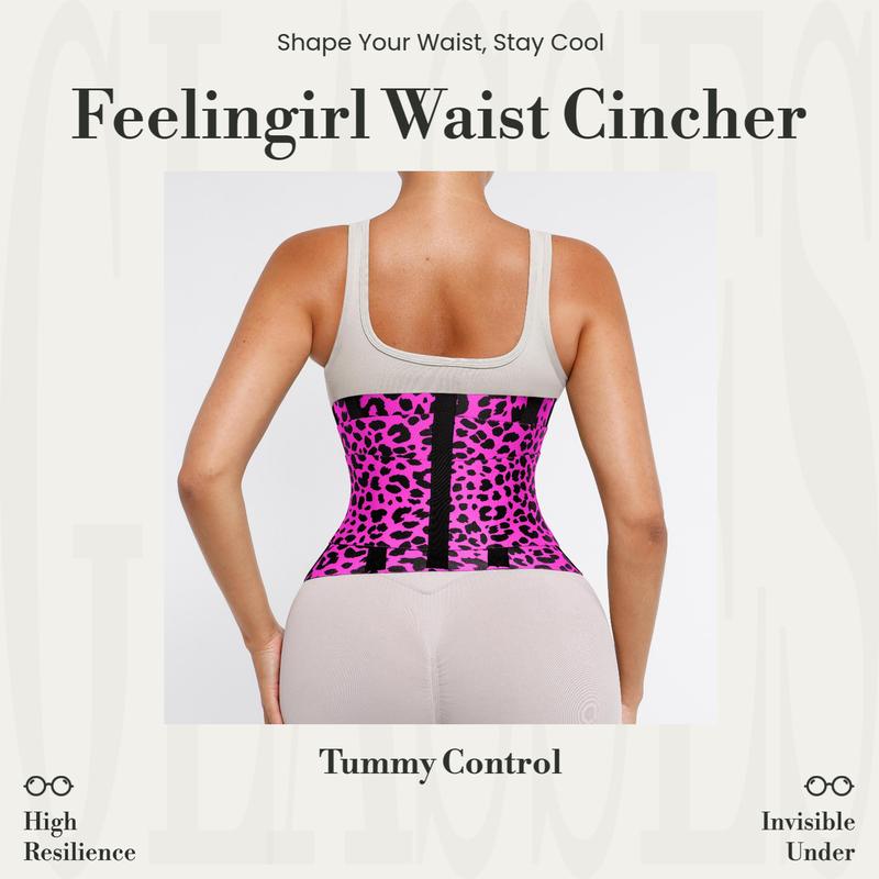 FeelinGirl Belt Waist Cincher Ab Belt Tummy Control Body Shaper + FREE Personalized Wellness Routine Included
