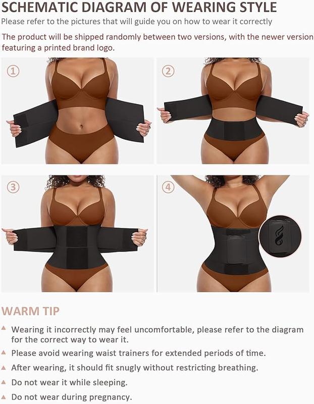 FeelinGirl Belt Waist Cincher Ab Belt Tummy Control Body Shaper + FREE Personalized Wellness Routine Included